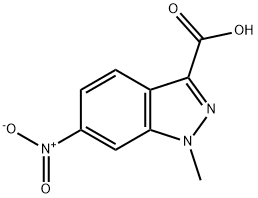 1-Methyl-6-nitro-1H-indazole-3-carboxylic acid Structure