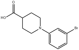 1-(3-BroMophenyl)piperidine-4-carboxylic acid Struktur
