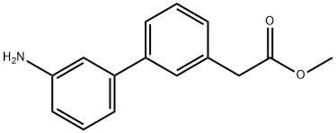 (3'-AMINO-BIPHENYL-3-YL)-ACETIC ACID METHYL ESTER Structure