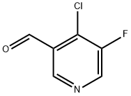 4-chloro-5-fluoronicotinaldehyde Struktur