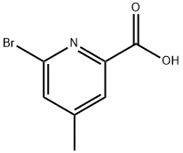 6-溴-4-甲基吡啶-2-甲酸 1G, 1060804-72-9, 结构式