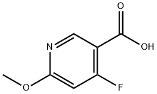 4-Fluoro-6-Methoxy-nicotinic acid Struktur