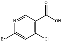 4-氯-6-溴烟酸, 1060808-92-5, 结构式