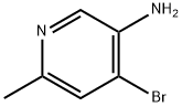 4-broMo-6-Methylpyridin-3-aMine Structure