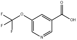 5-(トリフルオロメトキシ)ニコチン酸 化学構造式