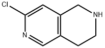 7-氯-1,2,3,4-四氢-2,6-萘啶,1060816-44-5,结构式