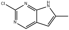 2-氯-6-甲基-7H-吡咯并[2,3-D]嘧啶, 1060816-56-9, 结构式