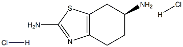 (S)-4,5,6,7-四氢苯并[D]噻唑-2,6-二胺(盐酸盐),106092-10-8,结构式