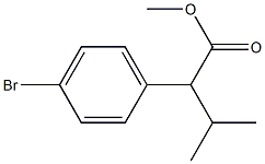 2-(4-BroMo-phenyl)-3-Methyl-butyric acid Methyl ester Structure
