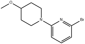2-broMo-6-(4-Methoxypiperidin-1-yl)pyridine,1061750-29-5,结构式