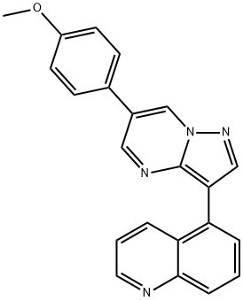 5-[6-(4-Methoxyphenyl)pyrazolo[1,5-a] 化学構造式