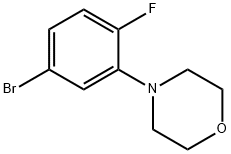 4-(5-溴-2-氟苯基)吗啉 结构式