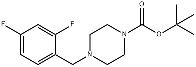 1-BOC-4-(2,4-difluorobenzyl)piperazine Structure