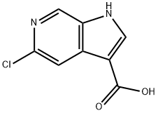 5-Chloro-6-azaindole-3-carboxylic acid Struktur