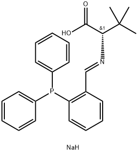 N-[[2-(二苯基膦)苯基]亚甲基]-3-甲基-L-缬氨酸 钠盐,1067225-04-0,结构式