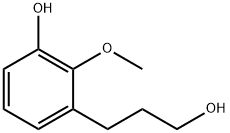 3-(3-Hydroxypropyl)-2-Methoxyphenol 化学構造式