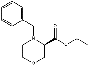 ethyl (3R)-4-benzylMorpholine-3-carboxylate Struktur