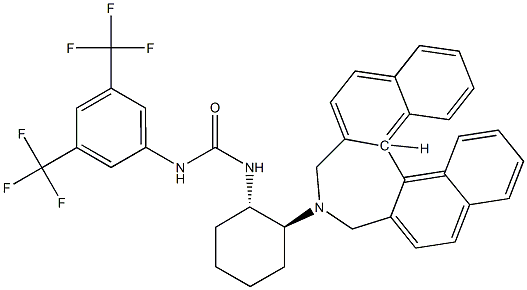 N-[3,5-bis(trifluoroMethyl)phenyl]-N'-[(1S,2S)-2-[(11bR)-3,5-dihydro-4H-dinaphth[2,1-c:1',2'-e]azepin-4-yl]cyclohexyl]-Urea Structure