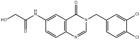 3-(3,4-dichlorobenzyl)-4-oxo-3,4-dihydroquinazolin-6-ylcarbaMic acid Struktur