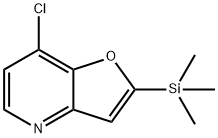 7-クロロ-2-(トリメチルシリル)フロ[3,2-B]ピリジン 化学構造式