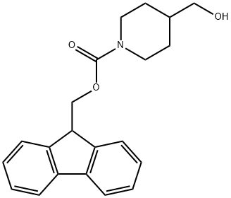 1-FMoc-4-(hydroxyMethyl)piperidine Struktur