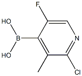 2-Chloro-5-fluoro-3-methylpyridine-4-boronic acid Struktur