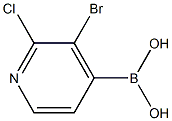 2-Chloro-3-bromo-4-pyridineboronic acid Struktur