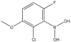 2-Chloro-6-fluoro-3-Methoxyphenylboronic acid Struktur