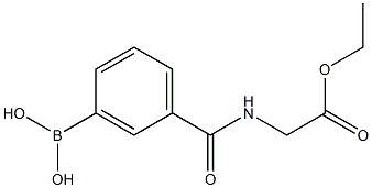 Ethyl (3-boronobenzoylaMino)acetate Structure