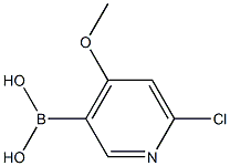 6-Chloro-4-Methoxypyridine-3-boronic acid Struktur