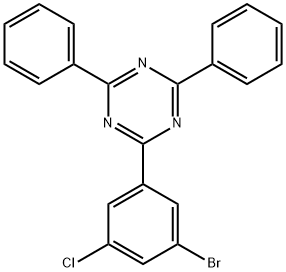 2-(3-溴-5-氯苯基)-4,6-二苯基-1,3,5三嗪,1073062-42-6,结构式