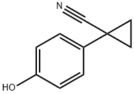1-(4-Hydroxy-phenyl)-cyclopropanecarbonitrile Struktur