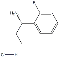 (S)-1-(2-フルオロフェニル)プロパン-1-アミン塩酸塩 化学構造式
