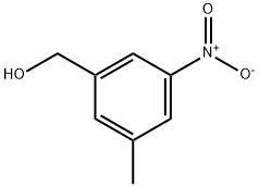 (3-甲基-5-硝基苯基)甲醇 结构式