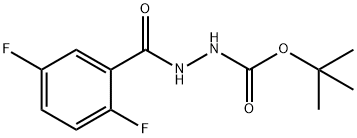Hydrazinecarboxylic acid, 2-(2,5-difluorobenzoyl)-, 1,1-diMethylethyl ester Structure