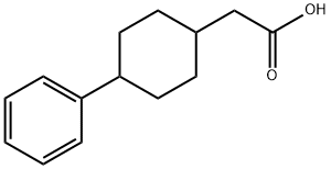 2-(4-phenylcyclohexyl)acetic acid Structure