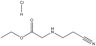 N-(2-Cyanoethyl)glycine Ethyl Ester Hydrochloride 化学構造式