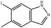 5-Methyl-6-iodo-(1H)indazole Struktur