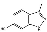 3-Iodo-6-hydroxy-(1H)indazole Struktur
