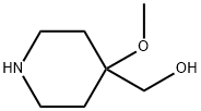 4-Methoxy-4-piperidinemethanol 化学構造式