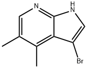 3-BroMo-4,5-diMethyl-7-azaindole 结构式