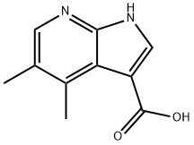 4,5-DiMethyl-7-azaindole-3-carboxylic acid 化学構造式