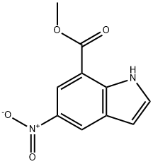 5-NITRO-INDOLE-7-CARBOXYLIC ACID METHYL ESTER Struktur