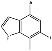 4-BroMo-6-iodo-7-Methylindole Structure