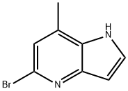 5-溴-7-甲基-1H-吡咯并[3,2-B]吡啶,1082041-05-1,结构式