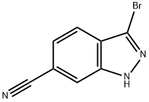 3-BROMO-6-CYANOINDAZOLE, 1082041-50-6, 结构式