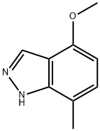 4-Methoxy-7-Methyl (1H)indazole 化学構造式