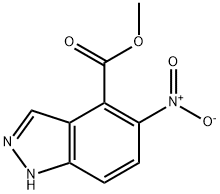 5-Nitro (1H)indazole-4-carboxylic acid Methyl ester Structure