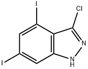 3-Chloro-4,6-diiodo (1H)indazole Structure