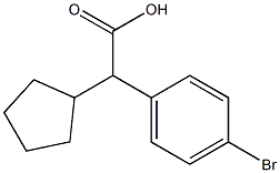 2-(4-溴苯基)-2-环戊基乙酸, 1082453-57-3, 结构式